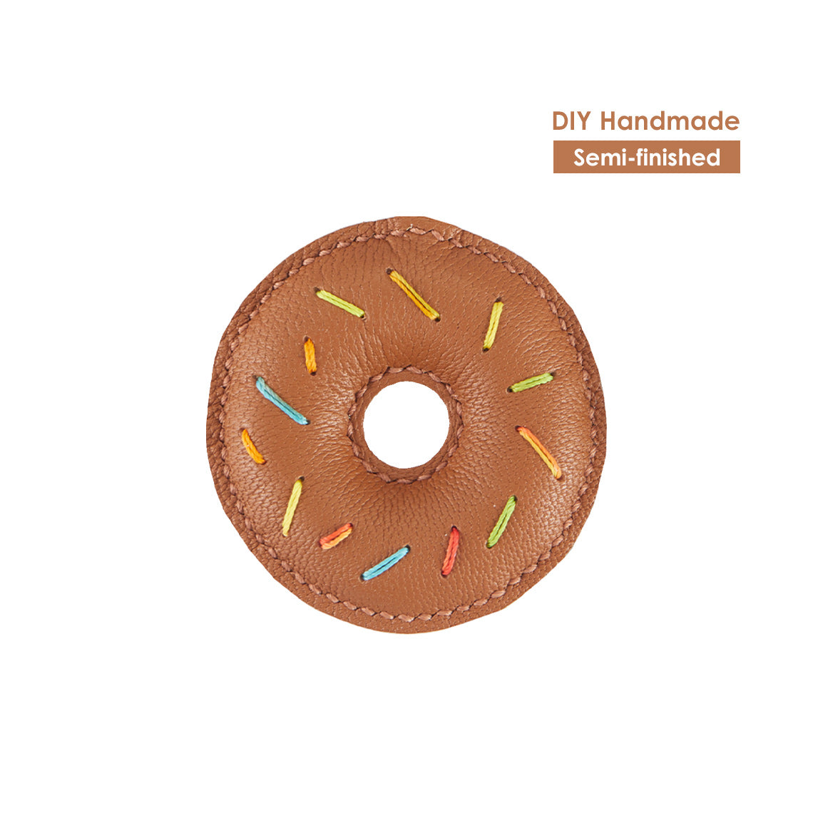 Cute Doughnuts DIY Keychain Kit | POPSEWING® DIY Leather Kits 
