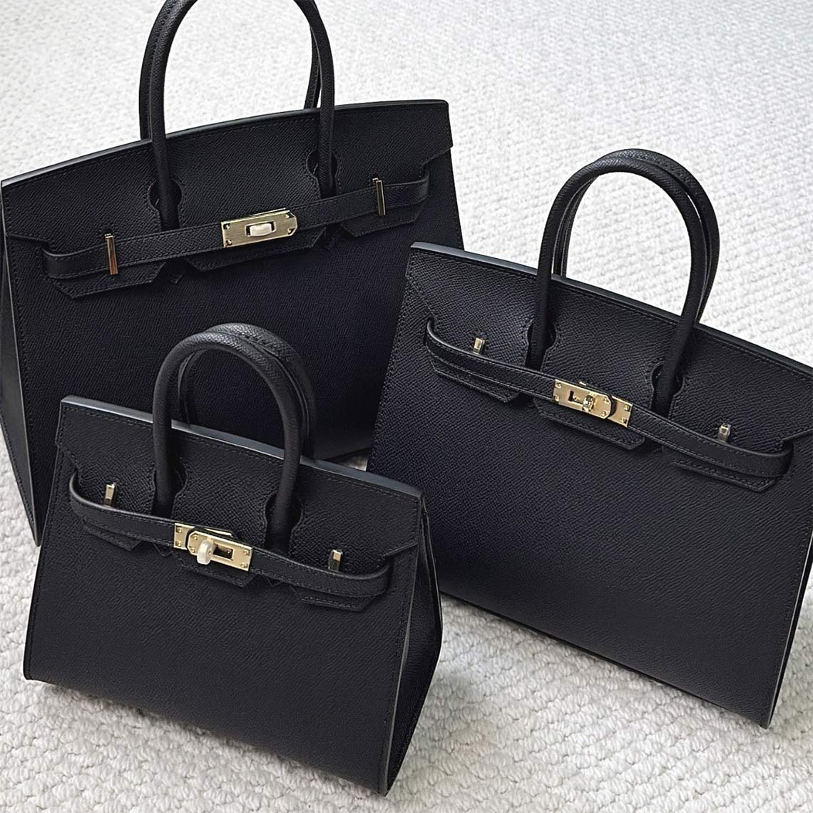 Leather Classic Sellier Platinum Handbag – POPSEWING®
