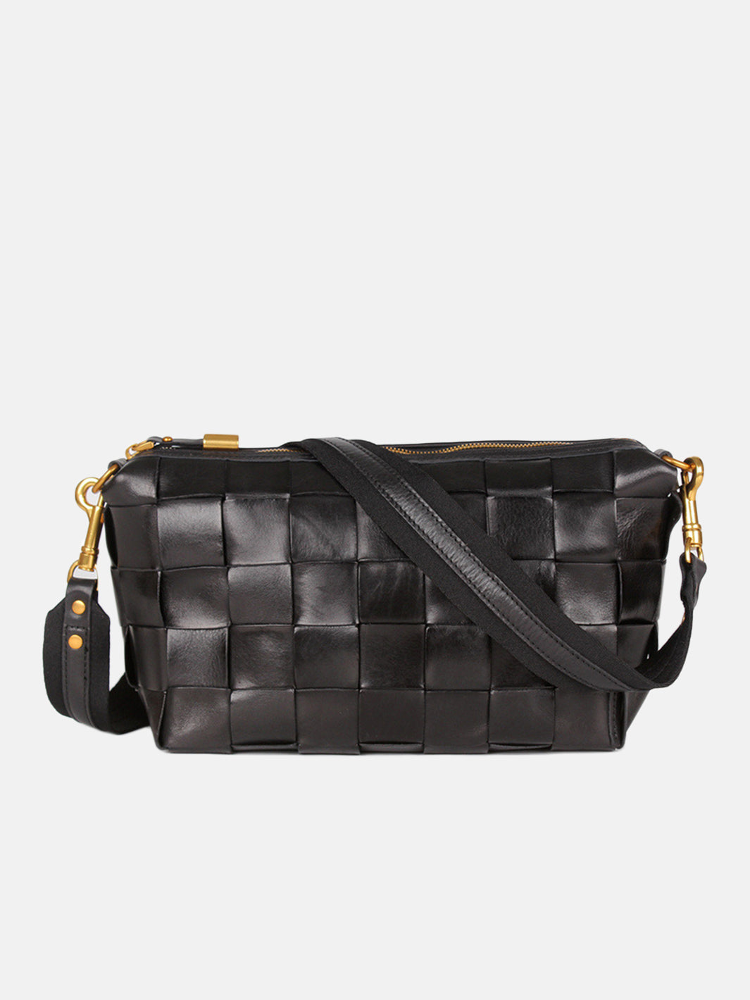 Sac tressé classique en cuir tanné végétal