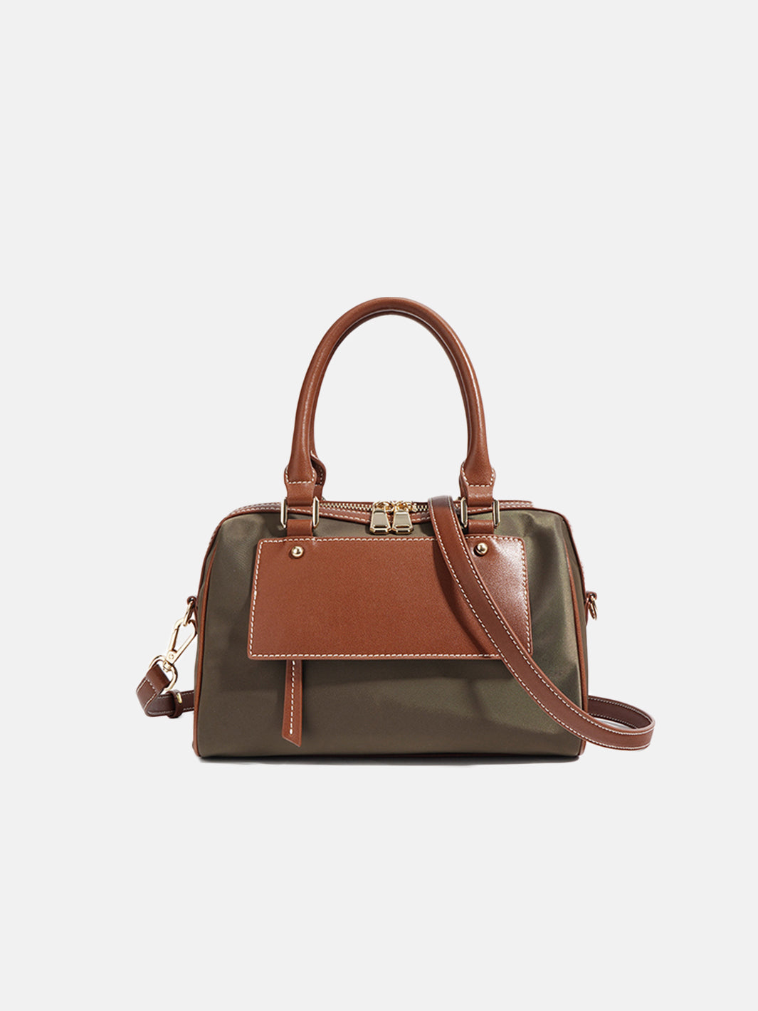 Damen-Handtasche Boston aus hellem Leder