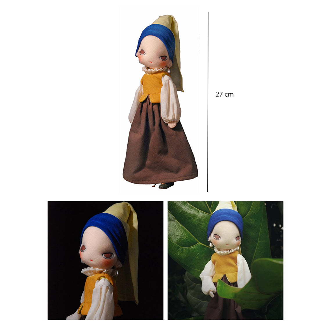 Girl with a Pearl Earring Rag Doll Size | Doll Making Patterns - POPSEWING®