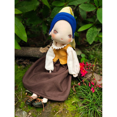 Girl with a Pearl Earring Rag Doll | Doll Making Patterns with Tutorial - POPSEWING®