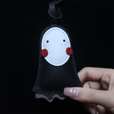 No Face Leather Bag Charm DIY Handmade Gift  - POPSEWING®