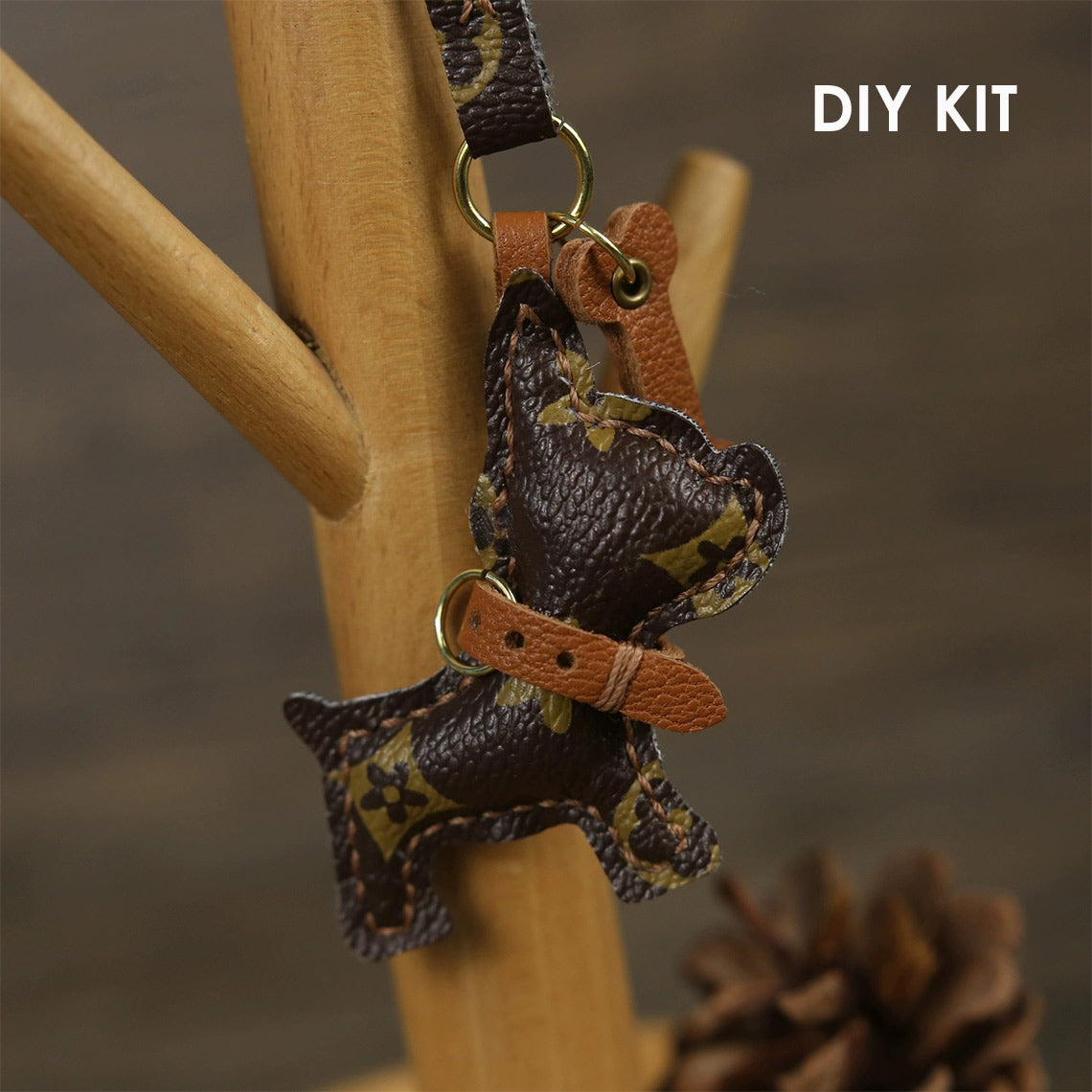 Dog Leather Keychain DIY Kit | Handmade Gifts for Dog Lovers