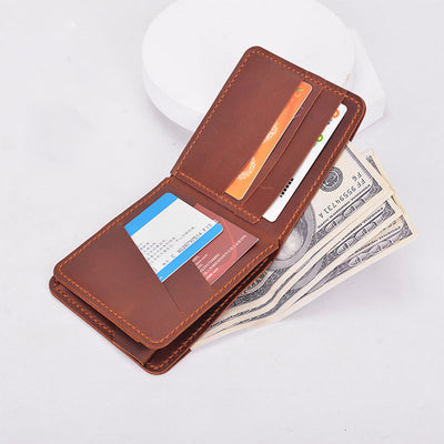 POPSEWING® Crazy Horse Leather Trifold Wallet DIY Kit | Price Drop at Checkout