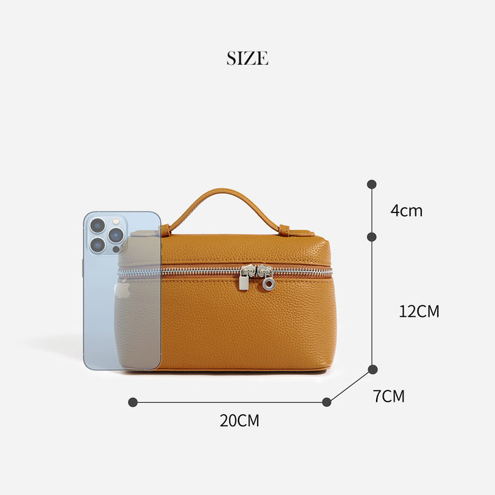 Top Grain Leather Inspired LP 19 Lunch Box Handbag