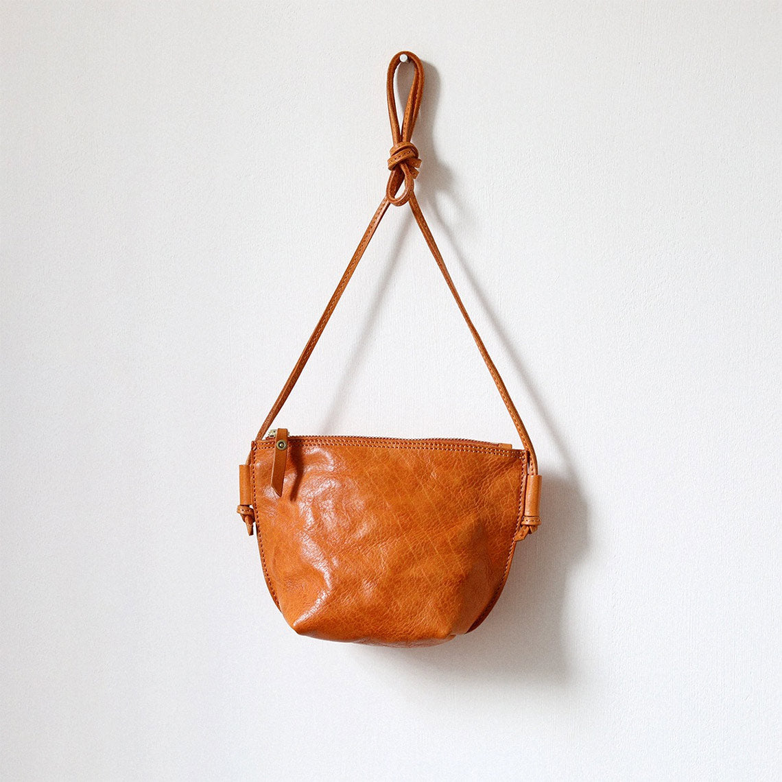 Brown Shoulder Bag | Vegetable Tanned Leather Phone Bag 