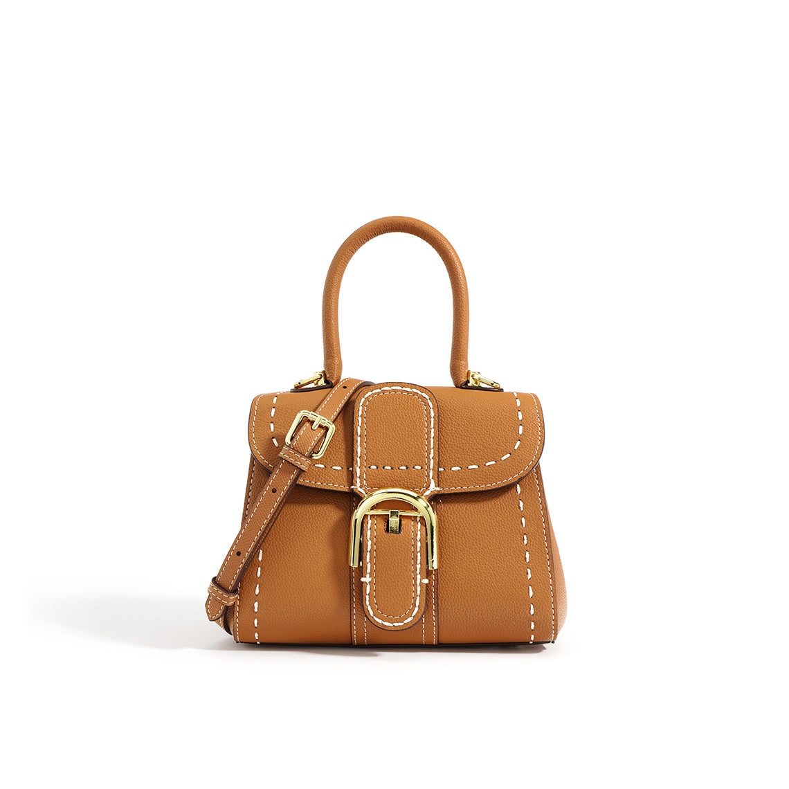 Top Grain Leather Saddle Crossbody Bag