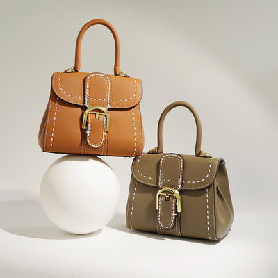 Top Grain Leather Saddle Crossbody Bag