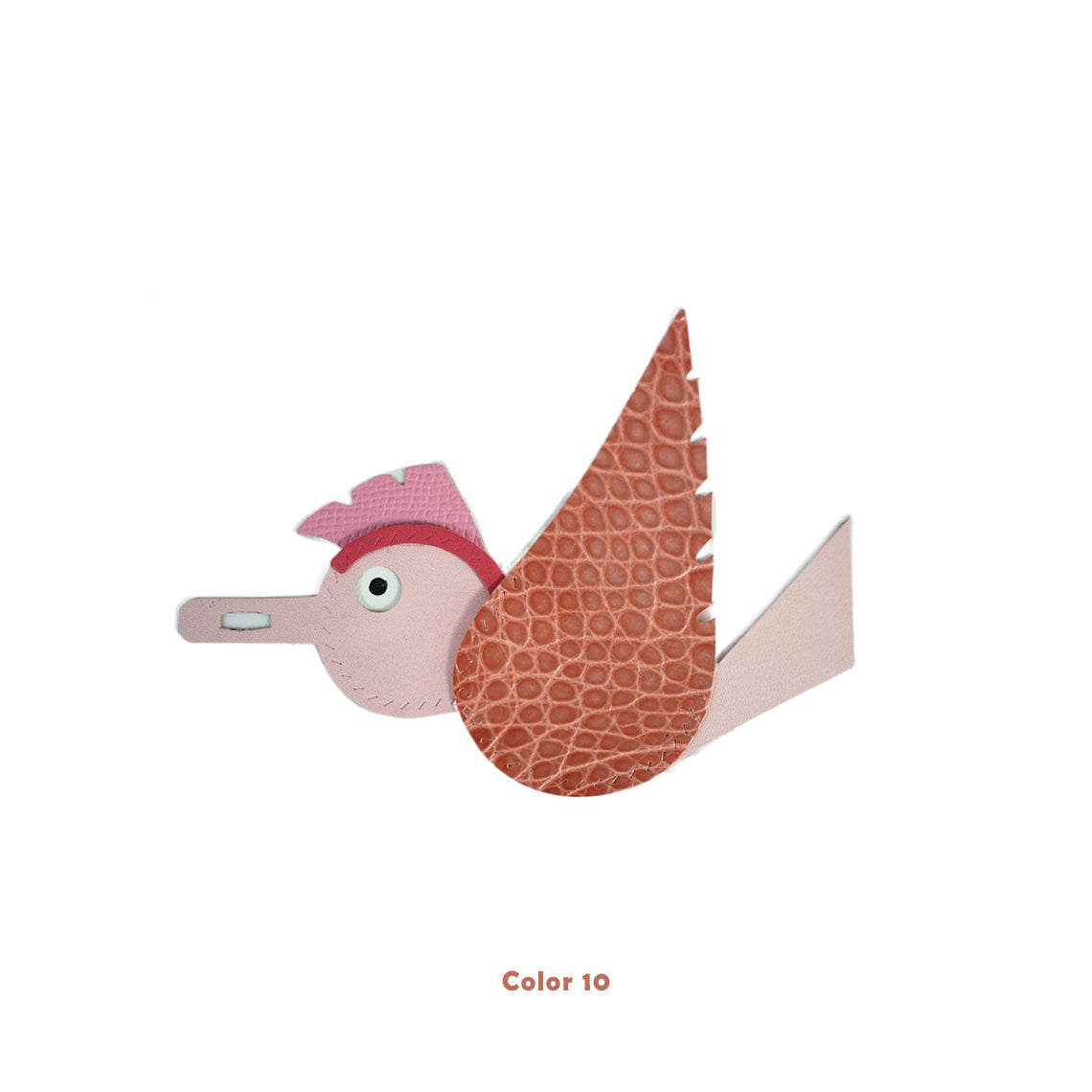 Hermes Birdy Charm Pink Exotic Croc | Make It Your Own Kits - POPSEWING®