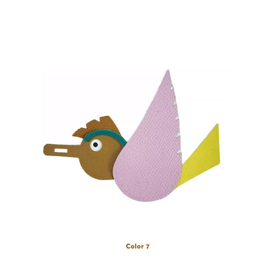 Hermes Birdy Charm Inspired DIY Leather Kit Pink