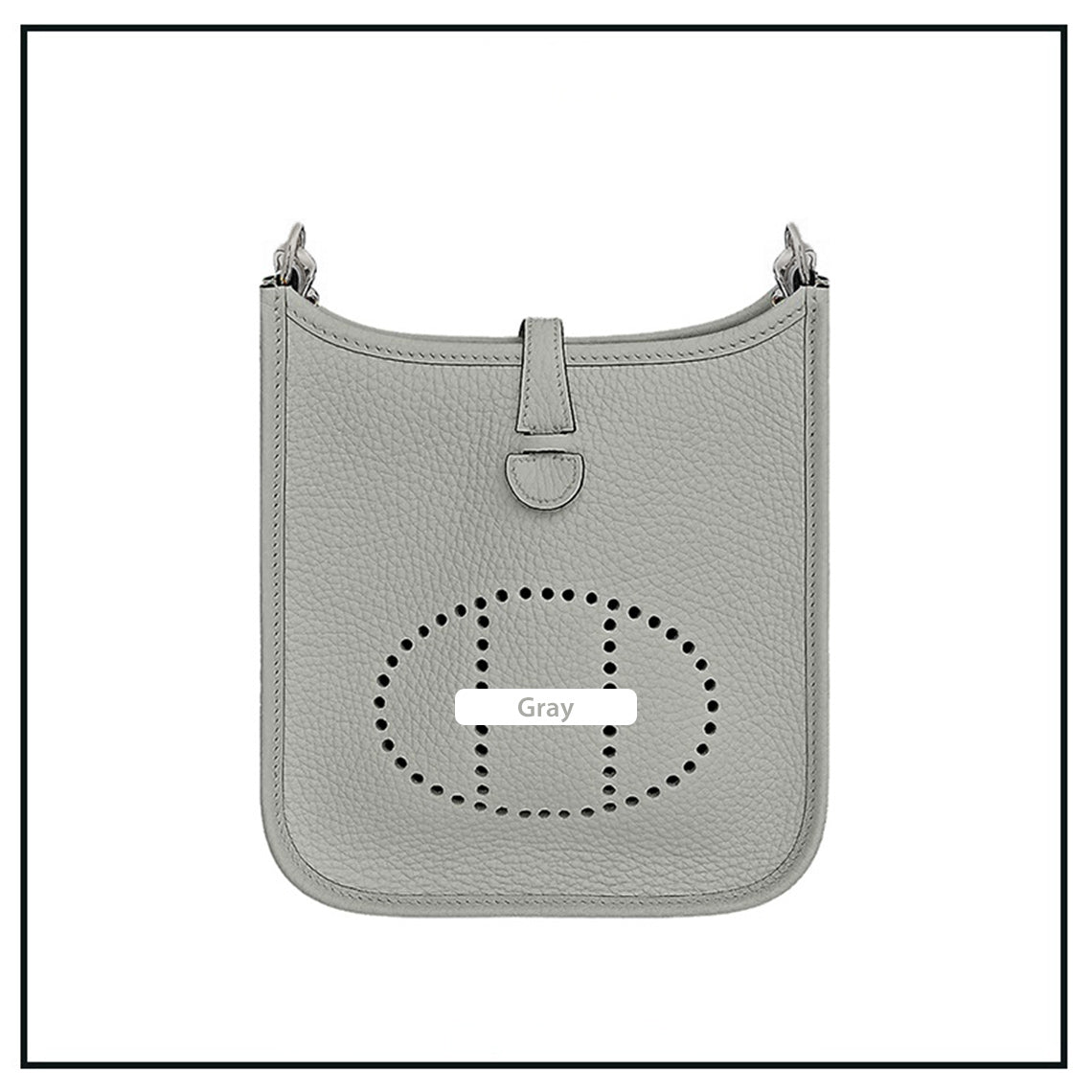 Grey Evelyne Bag | DIY Hermes Bag Leather Kit - Mini Size | POPSEWING®