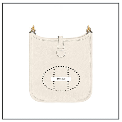 White Evelyne Bag | DIY Hermes Bag Leather Kit - Mini Size | POPSEWING®