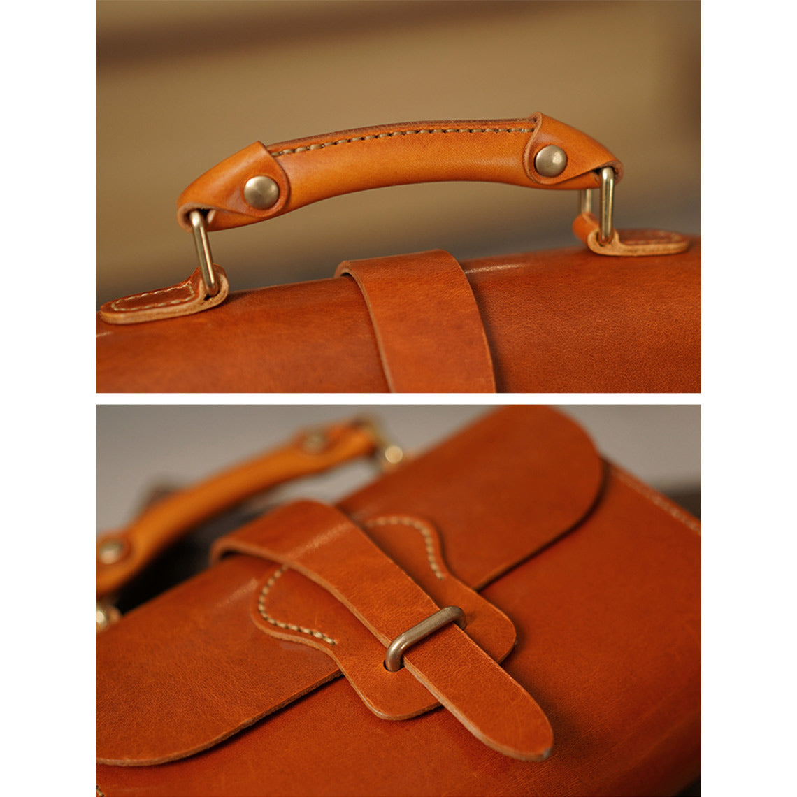 Handmade Leather Handbag Details - POPSEWING®