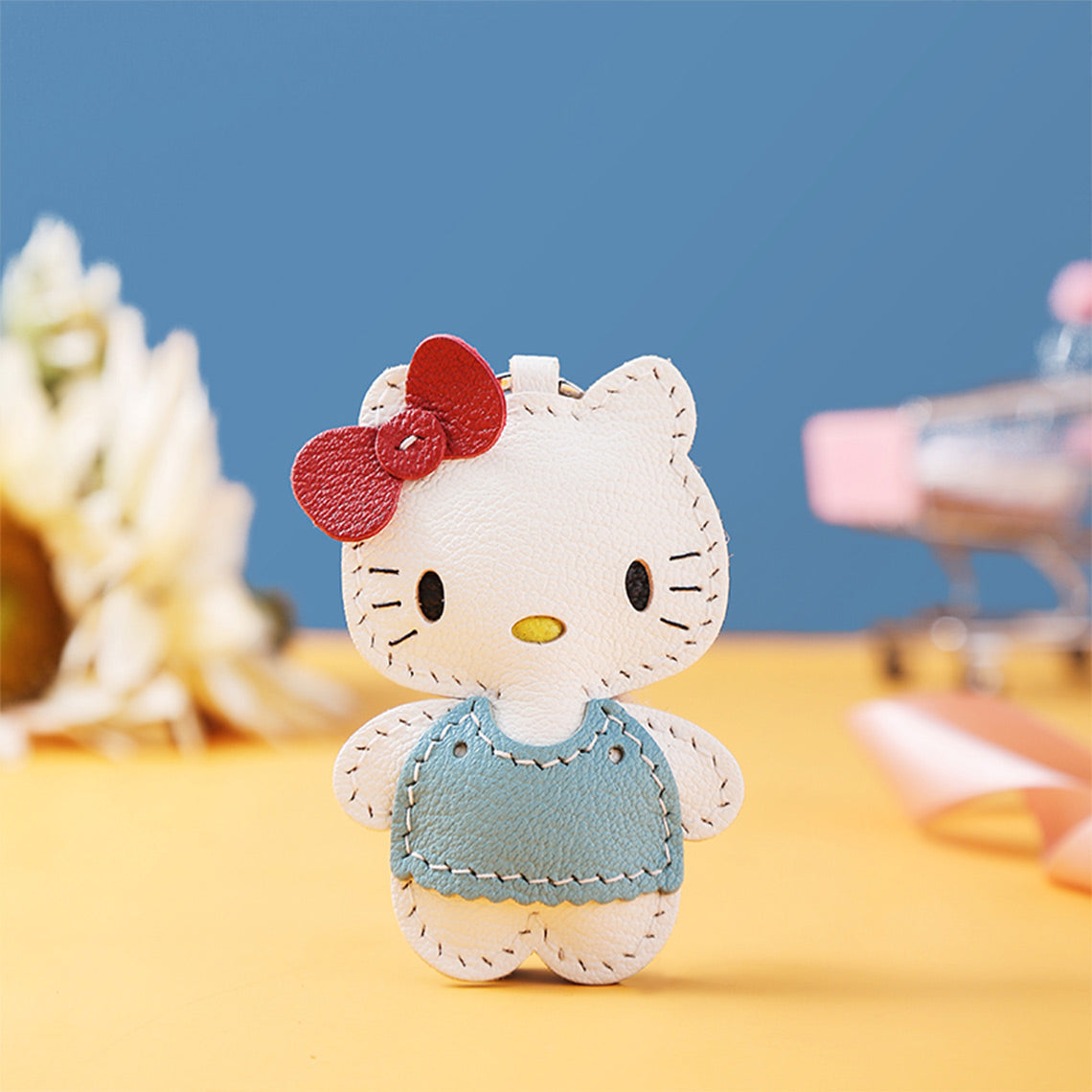 Little Kitty Keychain DIY Leather Kit | DIY Keychain Kits-POPSEWING®