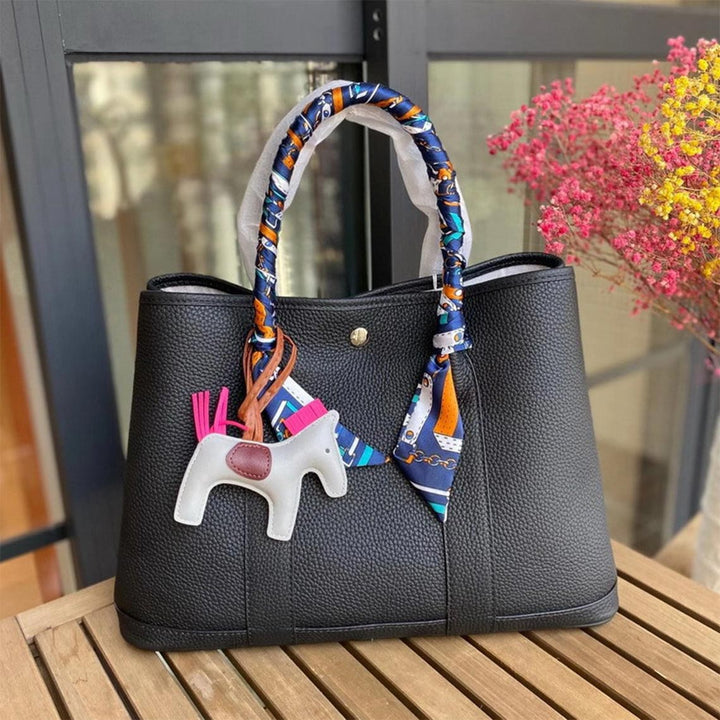 Top Grain Leather Inspired Garden Party Handbag