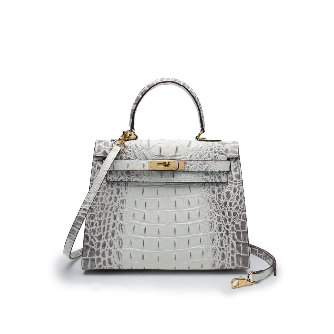 Himalaya White Inspired Kelly Bag | Style Leather Handbag