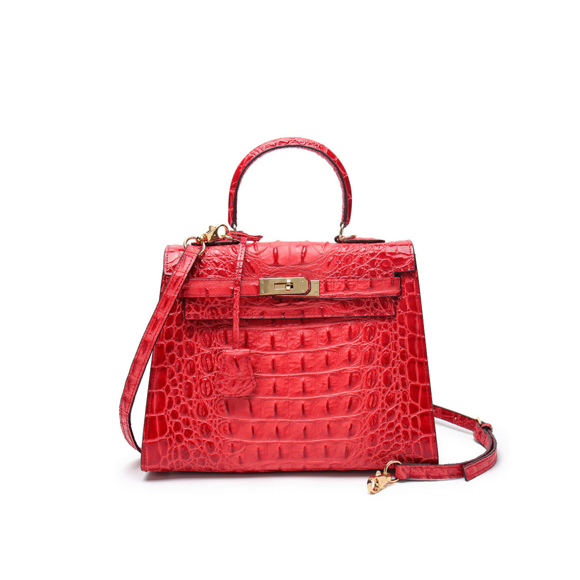 Red Inspired Kelly Bag | Style Leather Handbag