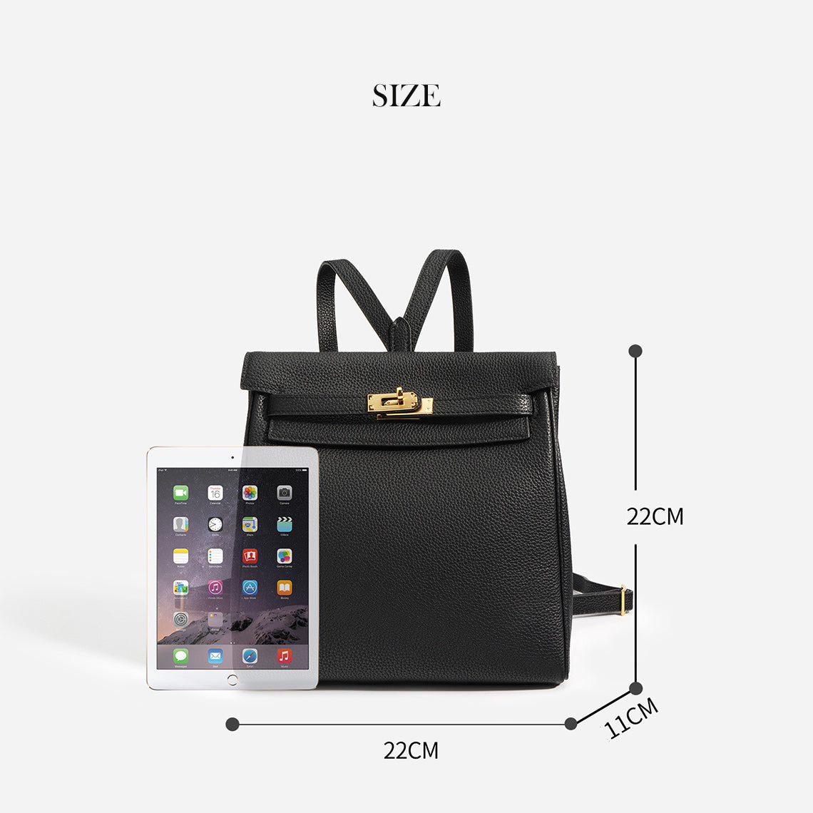 Inspired Leather Kelly Backpack | Small Backpacks for Girls