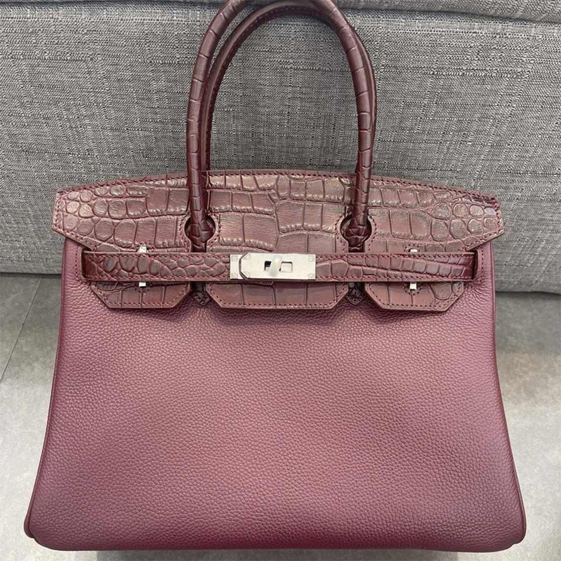 Inspired Croc Flap Designer Handbag | Classic Leather Bags