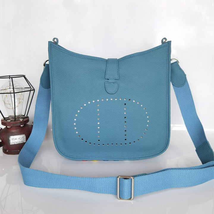 Top Grain Leather Inspired Evelyne Crossbody Bag