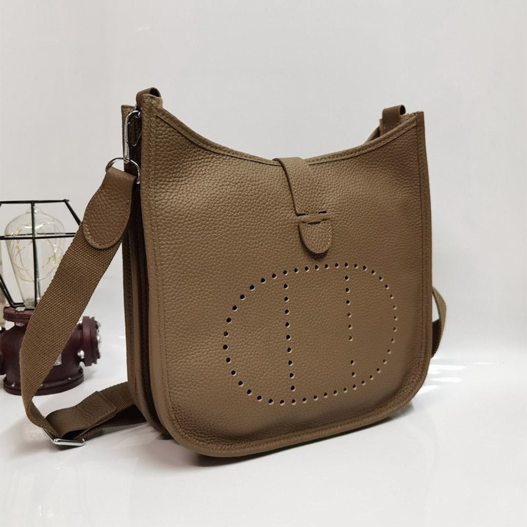 Top Grain Leather Inspired Evelyne Crossbody Bag