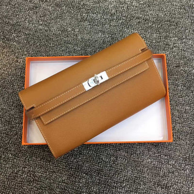 Top Grain Leather Inspired Kelly Wallet