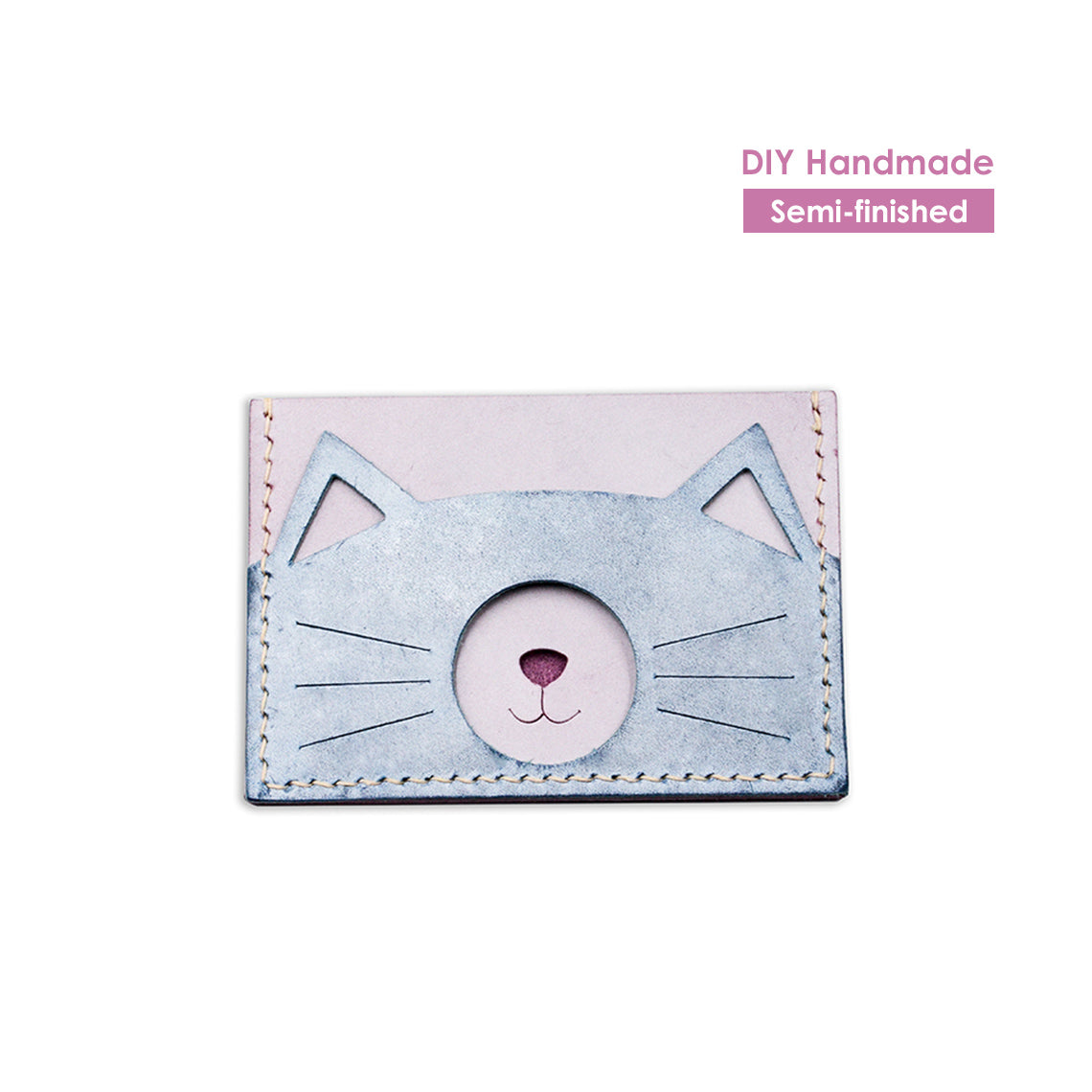 Kitty DIY Card Holder Kit | Leather Making Kits POPSEWING®