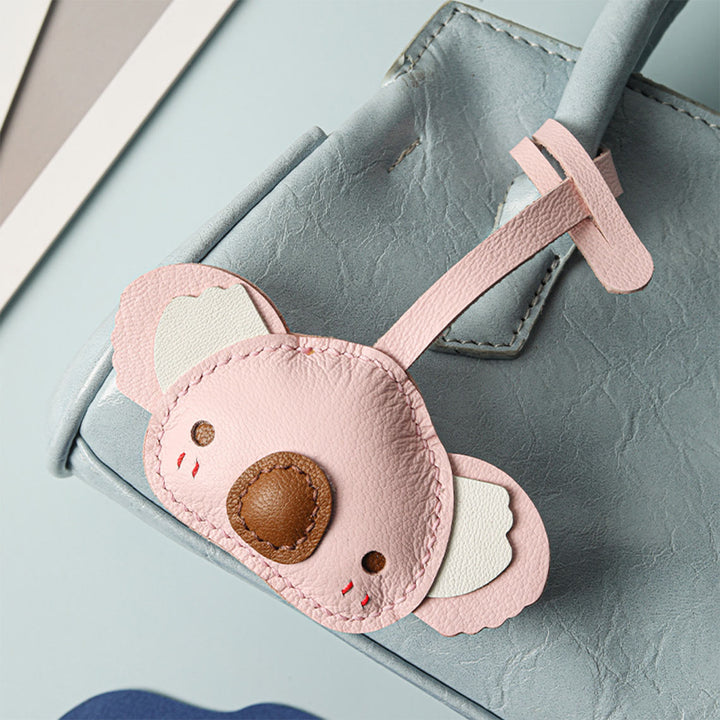 Pink Leather Koala Purse Charm | Cute Design Leather Charm for Girls - POPSEWING®