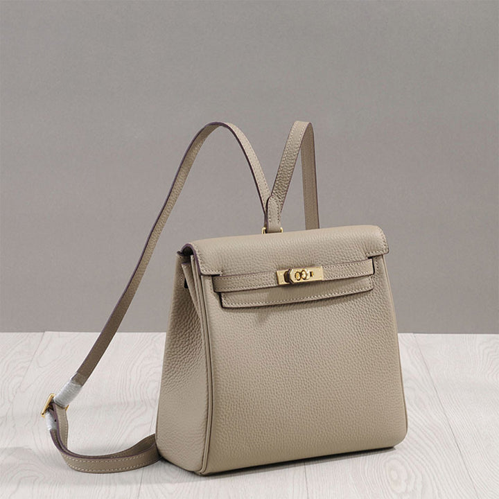 Top Grain Leather Inspired Kelly Backpack