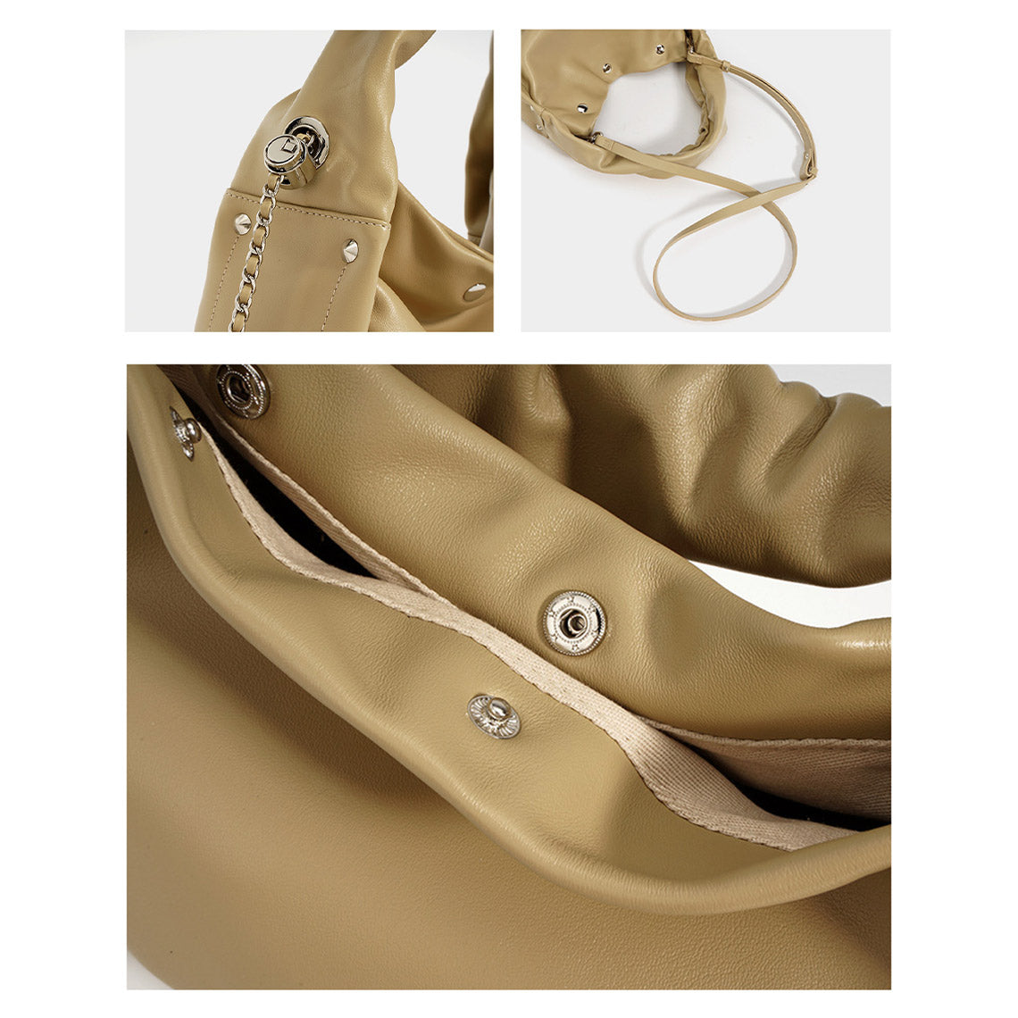 Leather Soft Square Handbag