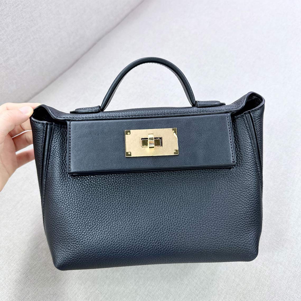 Black Leather Handbag for Women - POPSEWING®