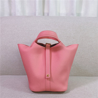 Pink Leather Bag Handbag | Casual Leather Bag for Everyday