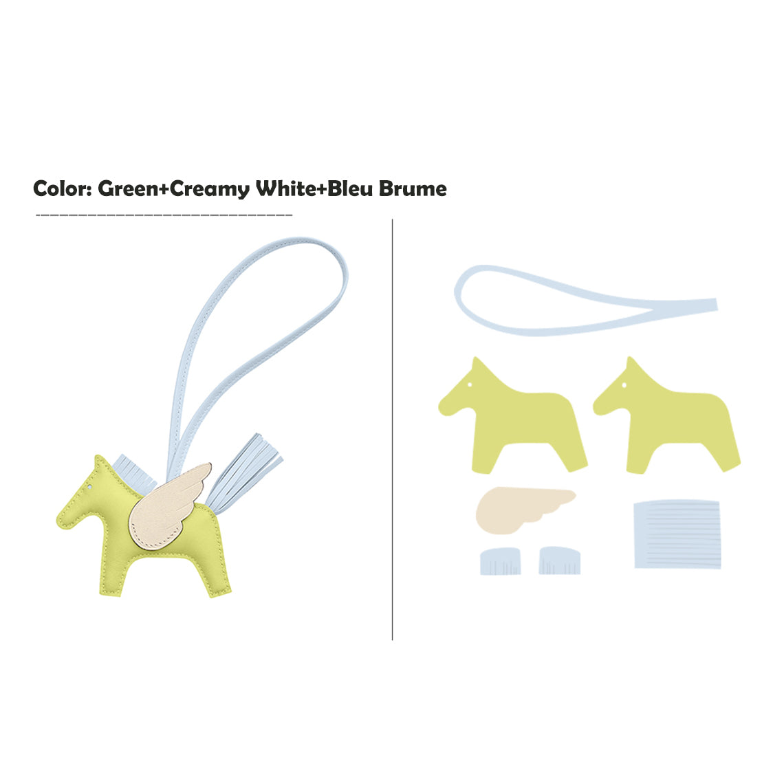 POPSEWING® Sheep Leather Flying Horse Charm DIY Kits