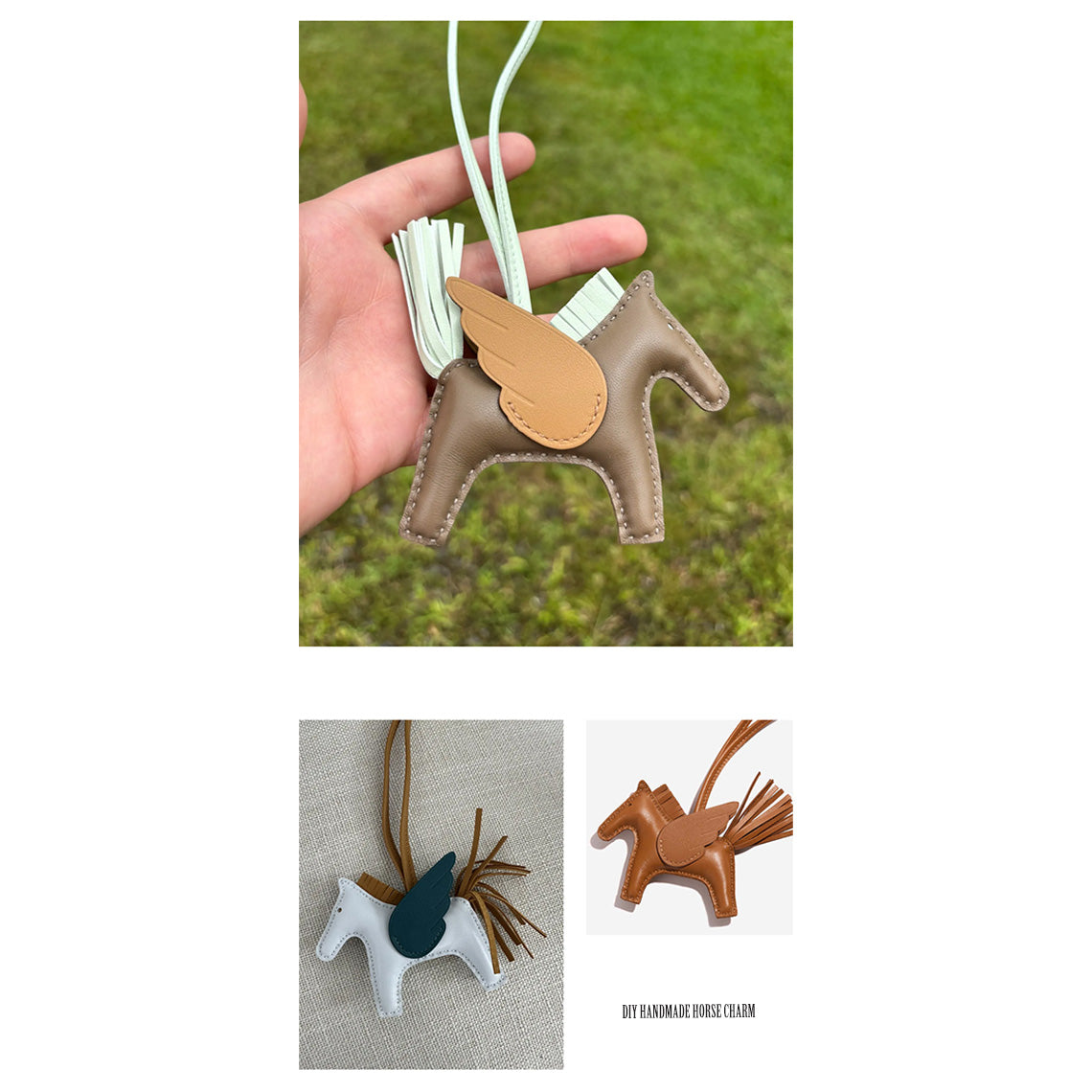 POPSEWING® Sheep Leather Flying Horse Charm DIY Kits