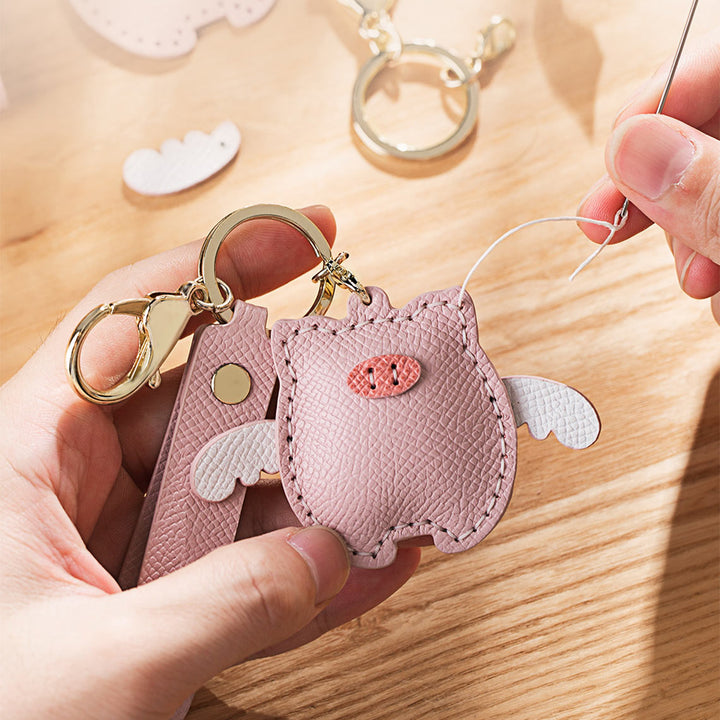 POPSEWING® Leather Flying Pig Keychain DIY Kit