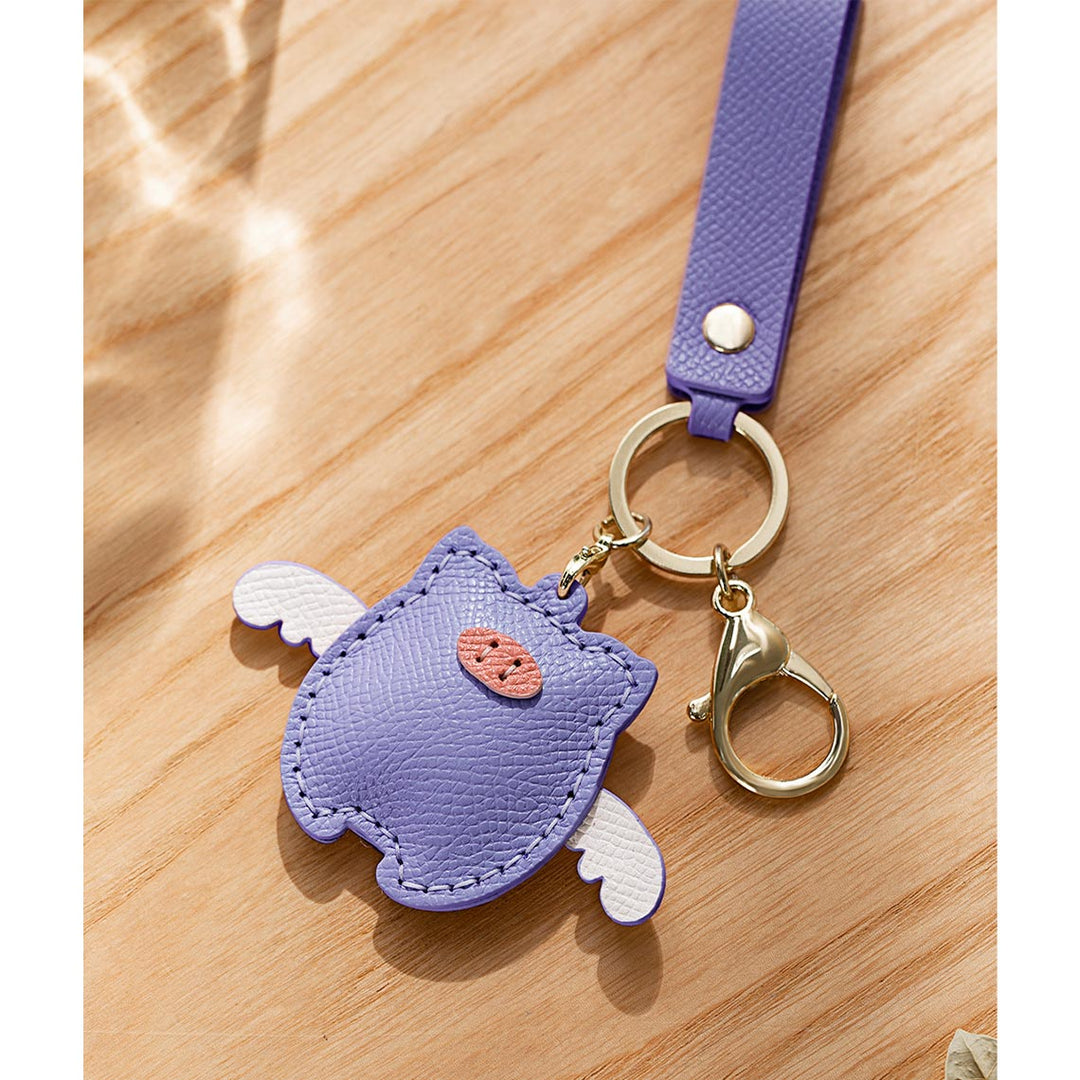 POPSEWING® Top Grain Leather Flying Pig Keychain DIY Kit