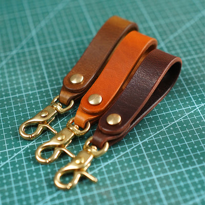 Full Grain Leather Clips Keyring for Men and Women | Genuine Leather Crafts