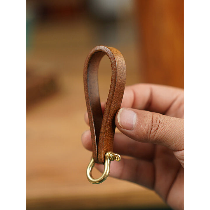 POPSEWING® Vegetable Tanned Leather Heavy Duty Keyring