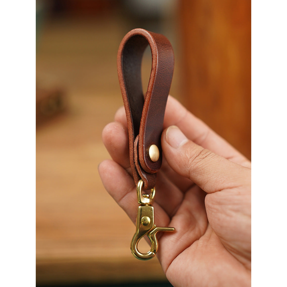 POPSEWING® Vegetable Tanned Leather Heavy Duty Keyring