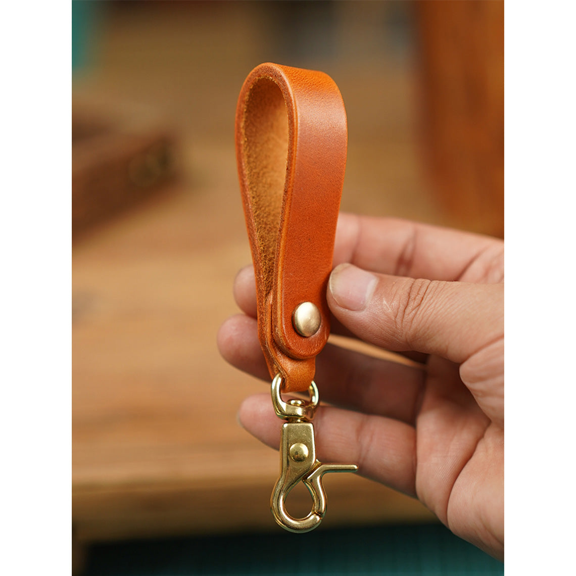 POPSEWING® Vegetable Tanned Leather Heavy Duty Keyring