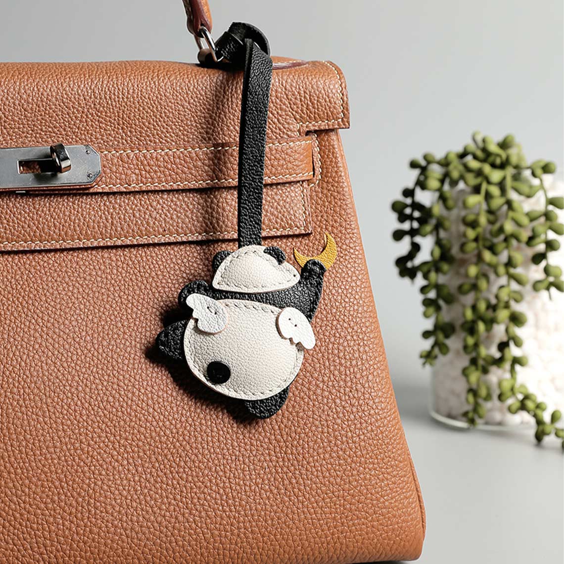 POPSEWING® Leather Angel Panda Keychain DIY Kits