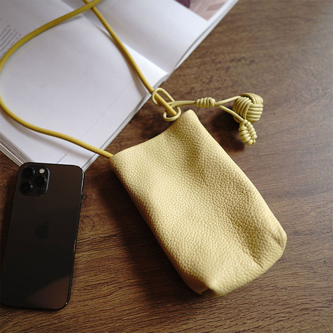 Light Yellow Leather Bag Genuine Leather | Small Bags for Summer