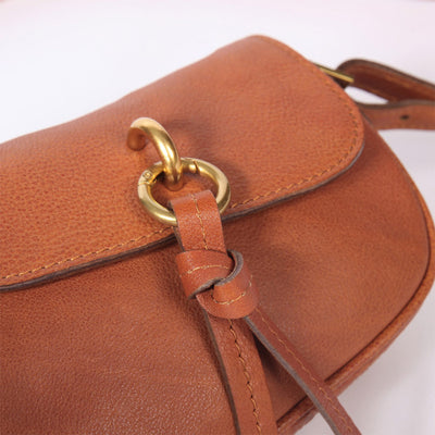 Vegetable Tanned Leather Lady Saddle Bag