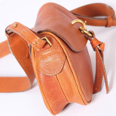 Vegetable Tanned Leather Lady Saddle Bag