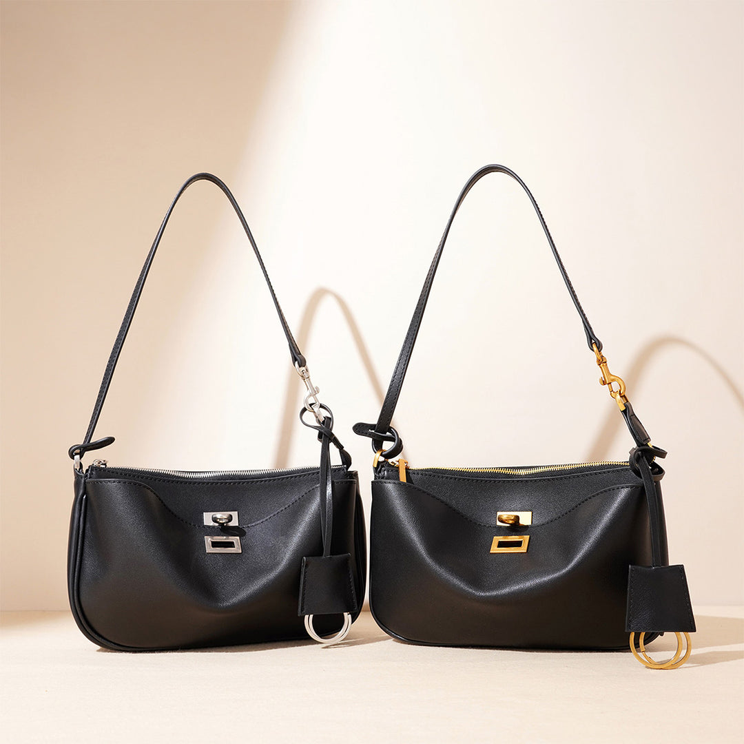 Top Grain Leather Inspired Rode Shoulder Bag