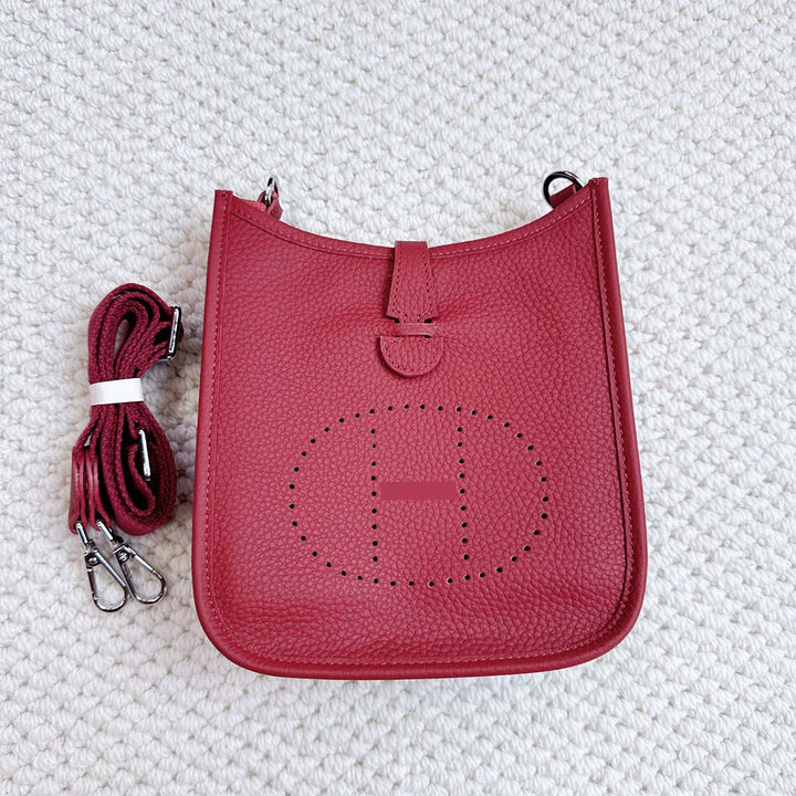 Top Grain Leather Inspired Evelyne Crossbody Bag