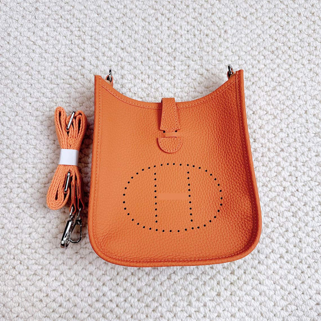 Top Grain Leather Inspired Evelyne Crossbody Bag