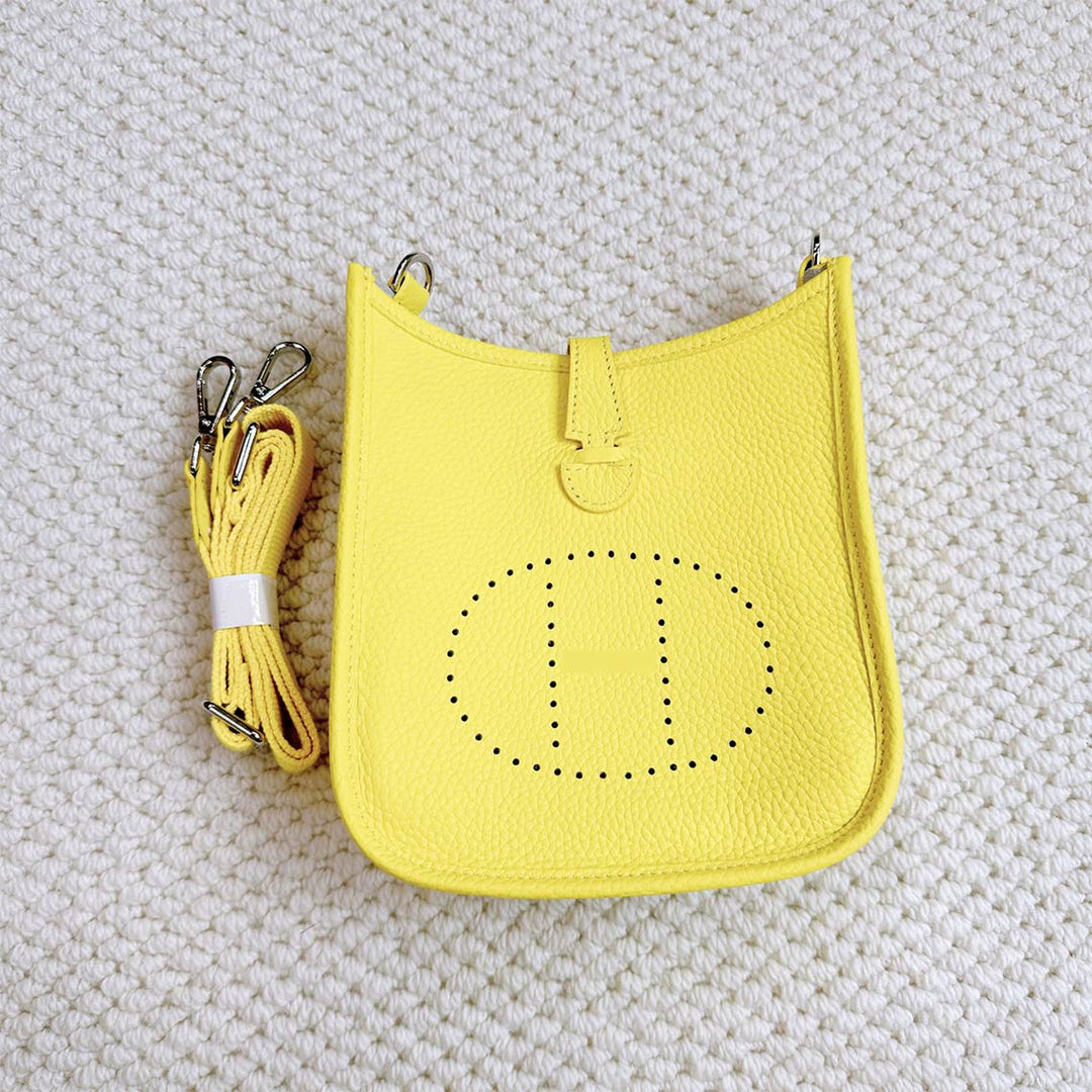 Top Grain Leather Inspired Evelyne Crossbody Bag