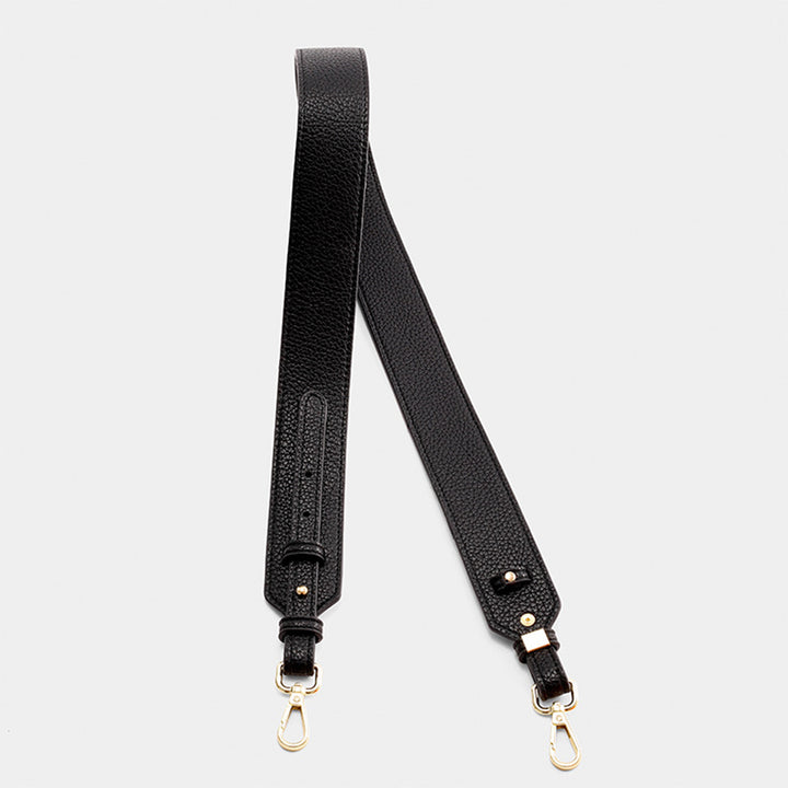 Faux Leather Wide Crossbody Strap